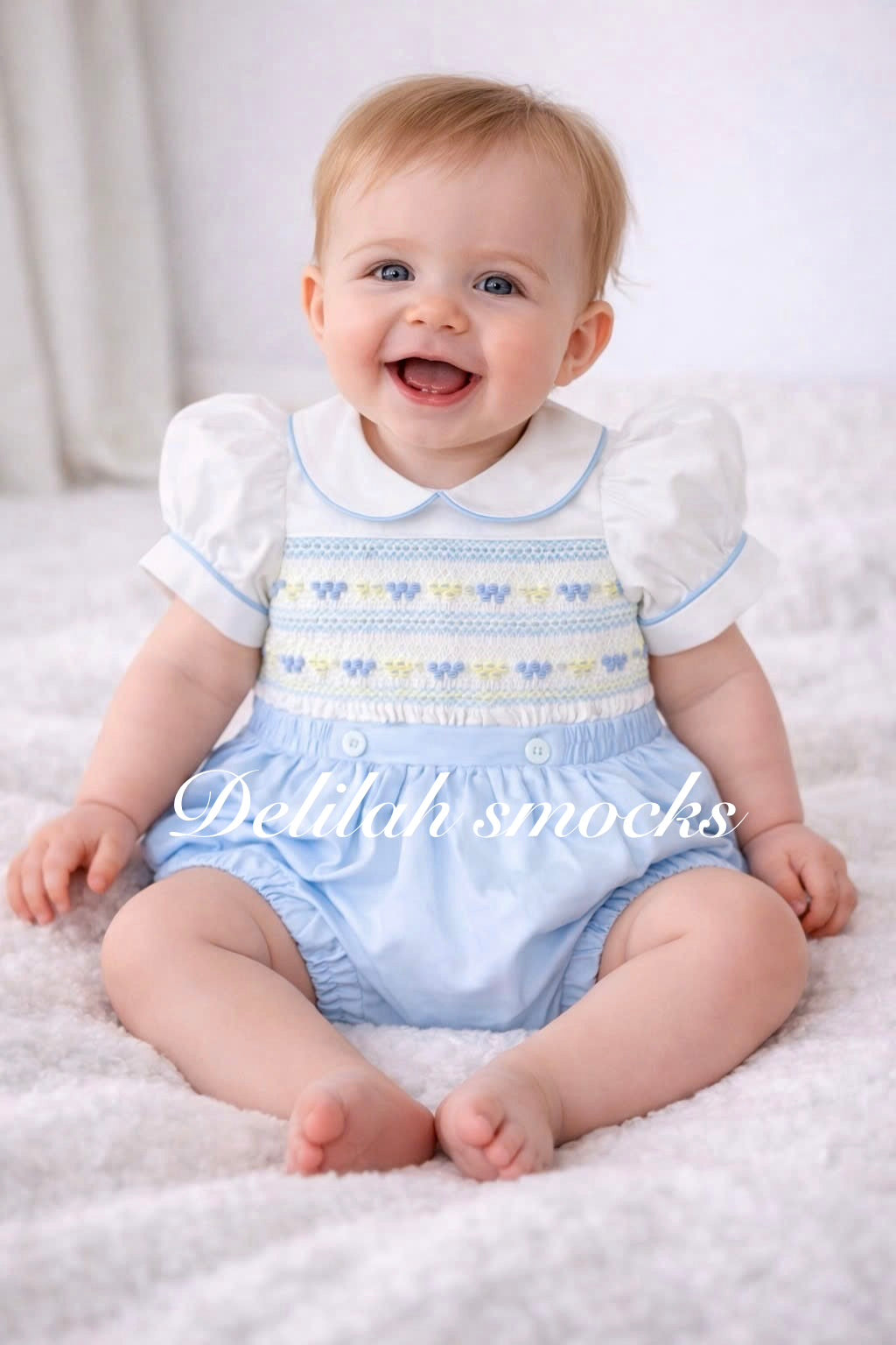 Baby blue romper