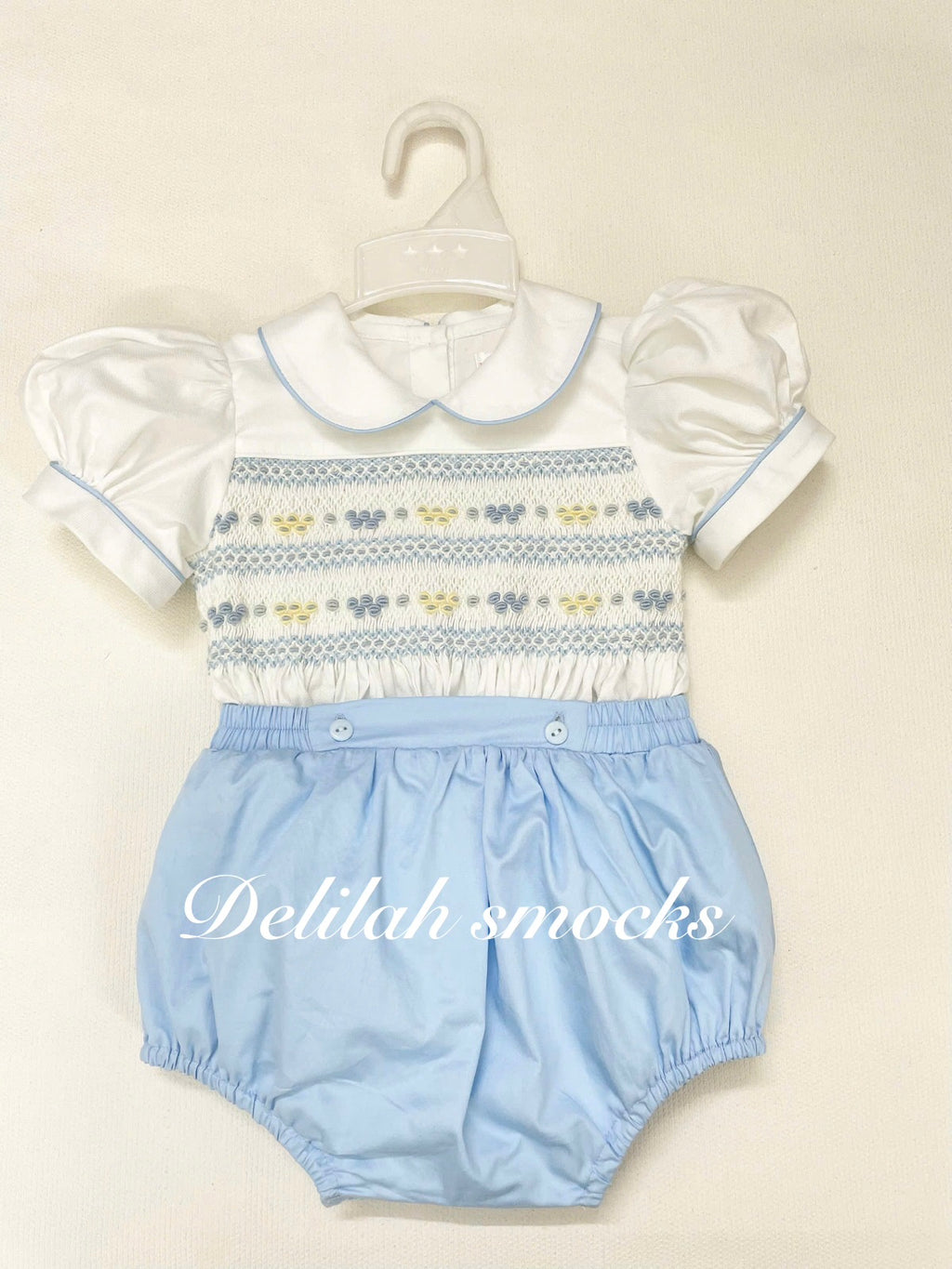 Baby blue romper