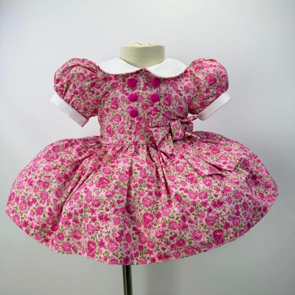 Girls Pink Flower Dress